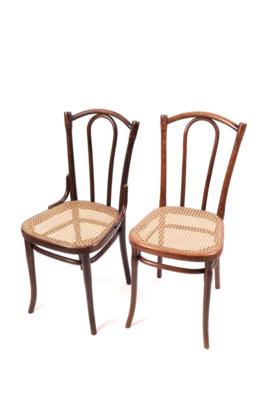 Paar Jugendstil-Sessel, Ausführung Thonet um 1900/05, - Schmuck, Kunst & Antiquitäten
