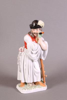 Hirtenfigur, ungarisches Porzellan, Marke Herend, - Schmuck, Kunst & Antiquitäten