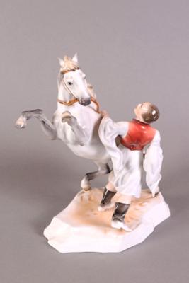 Pferdebändiger, ungarisches Porzellan, Marke Herend - Gioielli, arte e antiquariato
