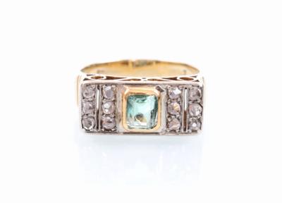 Diamant/Smaragdring - Jewelry, Art & Antiques
