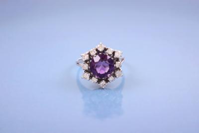 Brillant/Amethystdamenring - Jewelry, Art & Antiques