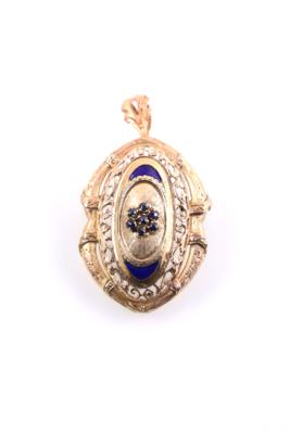 Saphir/Emailanhänger - Jewelry, Art & Antiques