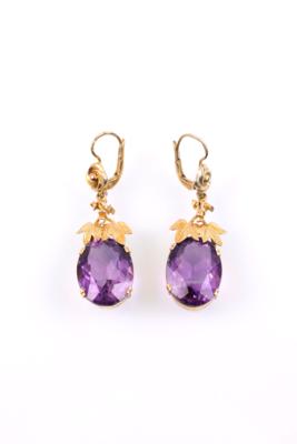 Amethyst-Ohrgehänge - Schmuck, Kunst & Antiquitäten