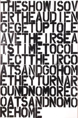 Christopher Wool * - Šperky, umění a starožitnosti