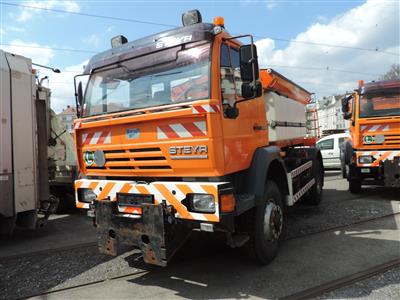 LKW (selbstfahrende Arbeitsmaschine) STEYR Type 18S28/ 4 x 4, orange - Motorová vozidla a technika