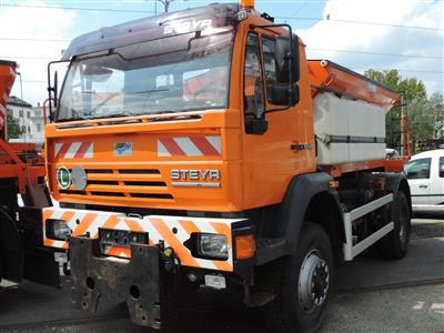 LKW (selbstfahrende Arbeitsmaschine) STEYR Type 18S28/ 4 x 4, orange - Motorová vozidla a technika