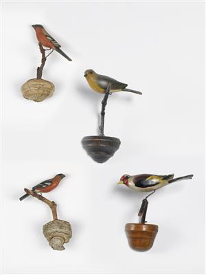 4 Vogelfiguren - Arte e oggetti d'arte, gioielli