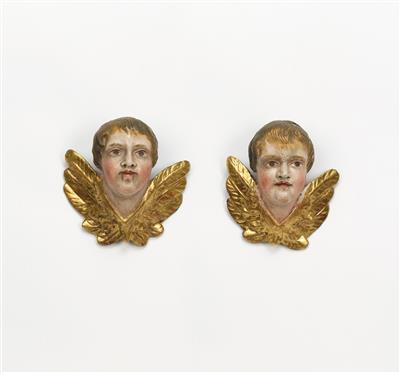 Paar Engelsköpfe - Grazer Kunst und Antiquitäten Auktion