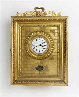 Kleine Rahmenuhr des 19. Jahrhunderts - Grazer Kunst und Antiquitäten Auktion