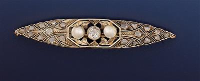 Brillantbrosche - Art and Antiques, Jewellery