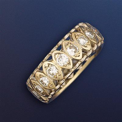 Brillantmemoryring - Art and Antiques, Jewellery