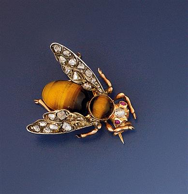 Insektenbrosche BIENE - Art and Antiques, Jewellery