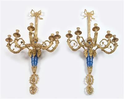 Paar neoklassizistische Wandleuchten - Art and Antiques, Jewellery