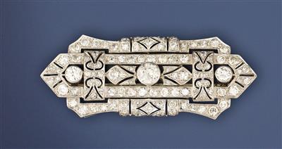 Brillant-Diamantbrosche - Art and Antiques, Jewellery