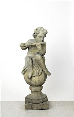 Gartenfigur "Musizierender Putto" - Art and Antiques, Jewellery