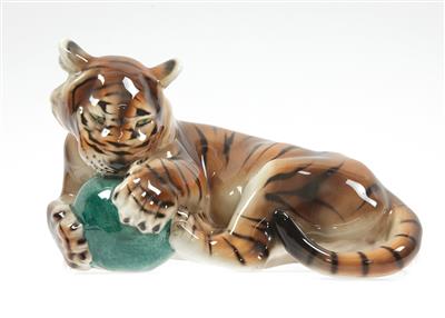 Verspielter Tiger - Arte, oggetti d'arte e gioielli