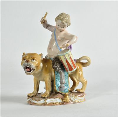 Trommelnder Satyr auf Löwe reitend - Kunst, Antiquitäten und Juwelen