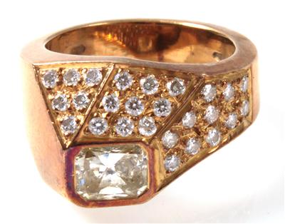 Brillant-Diamantring - Arte, antiquariato e gioielli