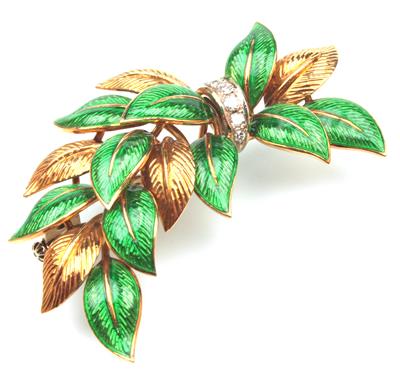 Brillantbrosche - Antiques, art and jewellery