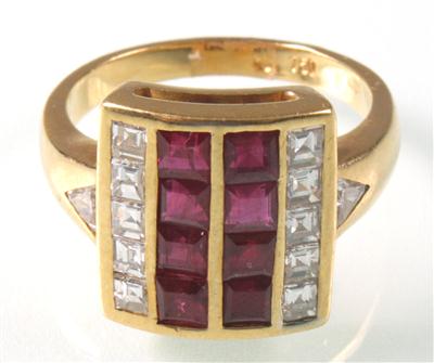 Diamantring zus. ca. 0,70 ct - Antiques, art and jewellery