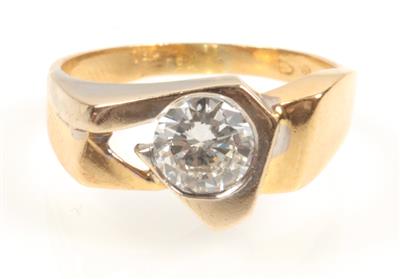 Brillantsolitär ca. 0,90 ct - Antiques, art and jewellery