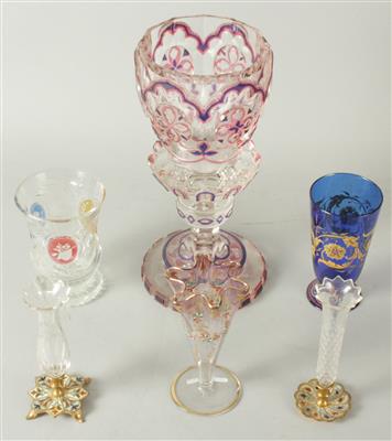 2 Becher, 3 Vasen, 1 Pokal - Kunst, Antiquitäten und Schmuck