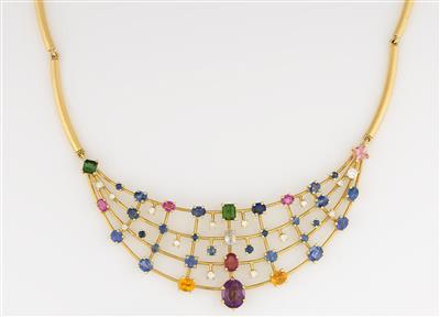 Brillant Schmuckstein Collier - Kunst, Antiquitäten und Schmuck