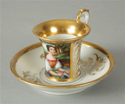 Schale mit Untertasse - Arte, antiquariato e gioielli