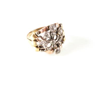 Diamantdamenring zus. ca.0,70 ct - Antiques, art and jewellery