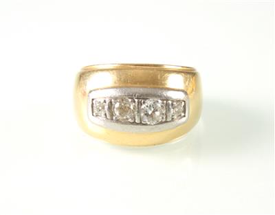 Altschliffidiamantring zus. ca. 0,85 ct - Kunst, Antiquitäten und Schmuck online auction