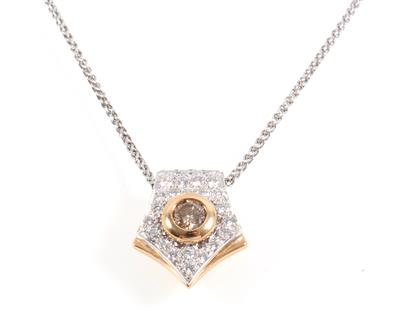 Brillantanhänger zus. ca. 0,70 ct - Antiques, art and jewellery