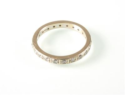 Memoryring zus. ca. 0,45 ct - Antiques, art and jewellery