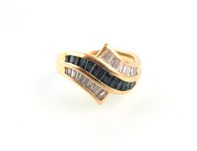 Diamant Saphir Ring - Antiques, art and jewellery