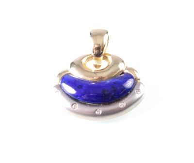 Brillant-Lapislazuli Anhänger - Antiques, art and jewellery