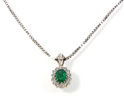 Brillantanhänger zus. ca. 1,05 ct - Antiques, art and jewellery