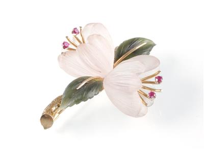 Blütenbrosche - Umění, starožitnosti a šperky