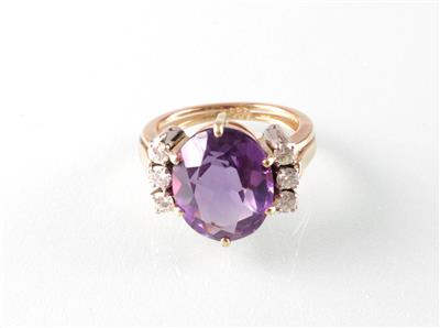 Brillant Amethyst Ring - Umění, starožitnosti a šperky