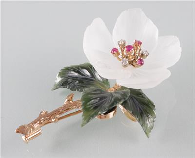 Brillantblütenbrosche - Umění, starožitnosti a šperky