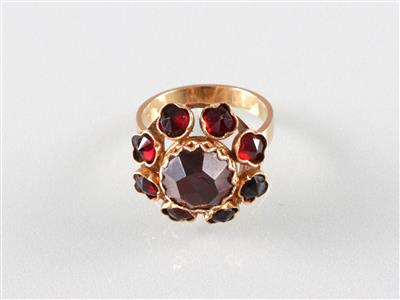 Granat (Damen) ring - Art, antiques and jewellery