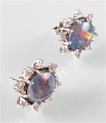 Opal Brillant Ohrstecker - Art, antiques and jewellery