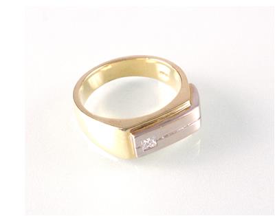 Diamant (Herren) ring - Arte, antiquariato e gioielli