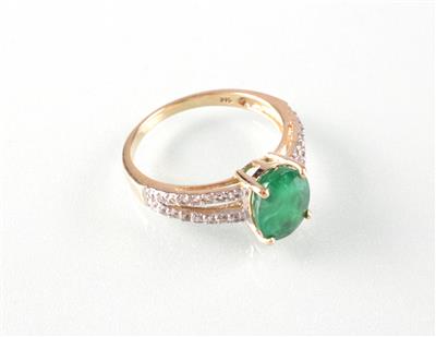 Smaragd Saphir (Damen) ring - Kunst, Antiquitäten und Schmuck