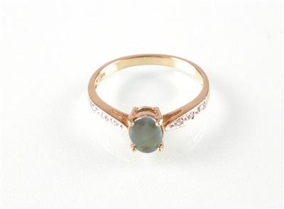 Diamant Alexandrit (Damen) ring - Art, antiques and jewellery