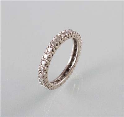 Diamant Memoryring - Art, antiques and jewellery