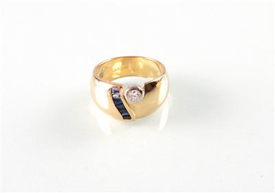 Saphir Brillant (Damen) ring - Kunst, Antiquitäten und Schmuck