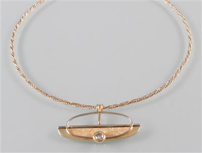 Brillantanhänger an Halskette - Arte, antiquariato e gioielli