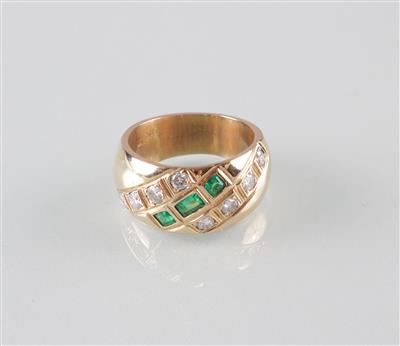 Brillant Smaragdring - Umění, starožitnosti a šperky
