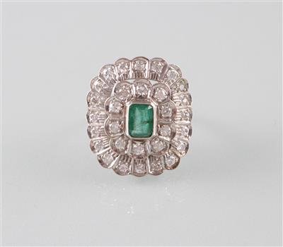 Brillant Smaragdring - Arte, antiquariato e gioielli