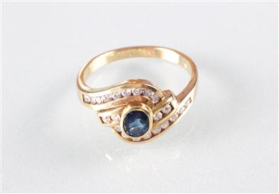 Saphir-Brillant (Damen) ring - Kunst, Antiquitäten und Schmuck