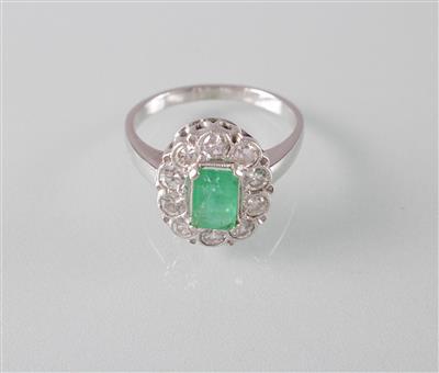 Brillant Smaragd Ring - Arte, antiquariato e gioielli